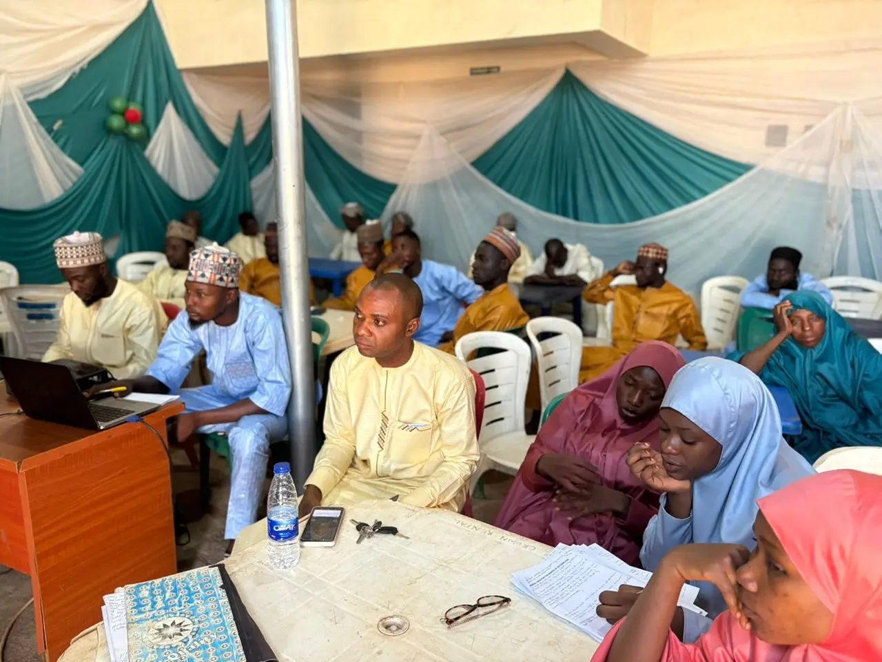 Participants attending a Biotin Feeds learning session